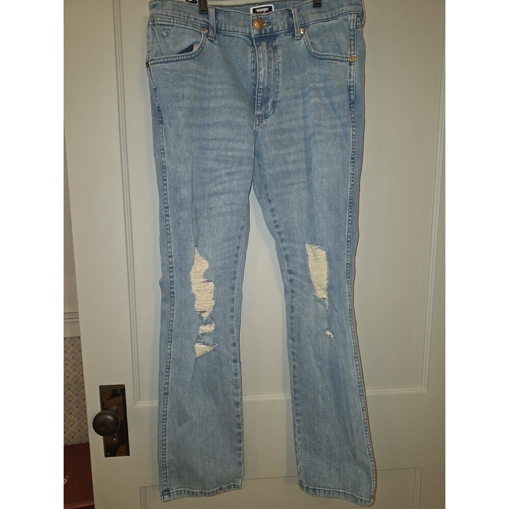 Wrangler Fender Jeans Men's 32x32 803 Greensboro Straight Leg Distressed